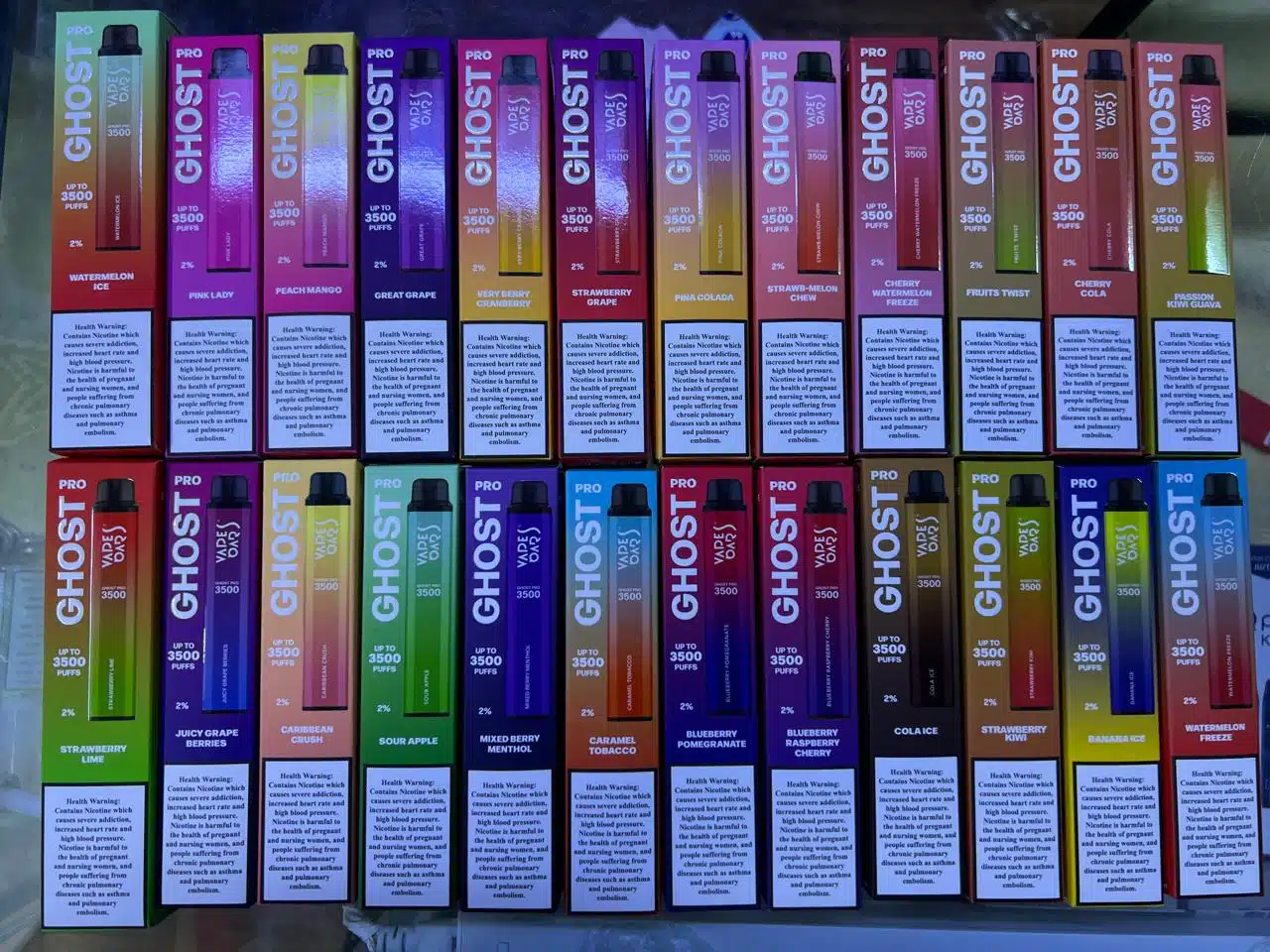 New Flavors of Ghost Pro 3500 Puffs Disposable Vape Now Available in Dubai!