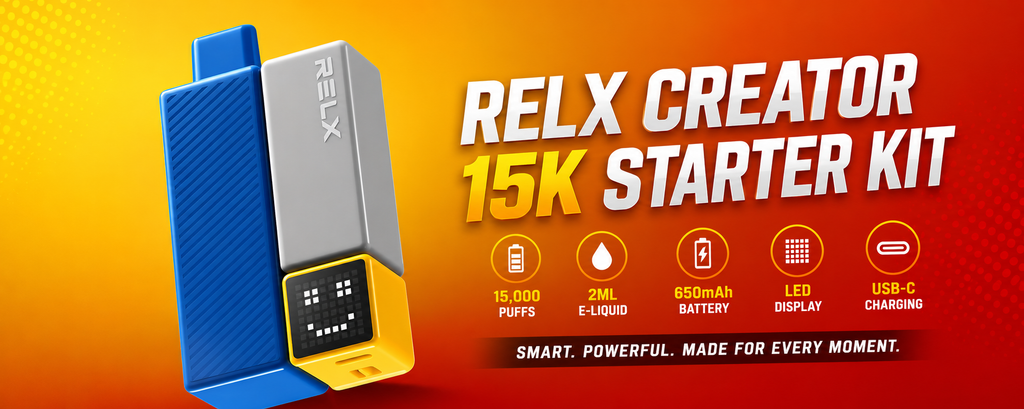 Relx Creator Starter Kit 15000 Puffs